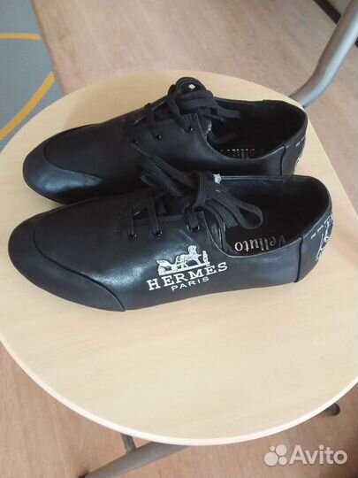 Кроссовки натуральная кожа Hermes жен 37 раз