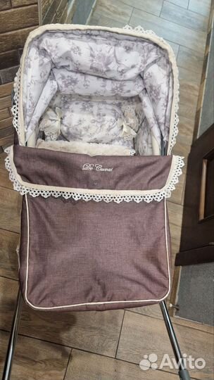 Коляска для кукол Реборн с сумкой и зонтом, 90 см