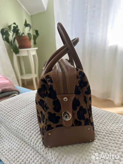 Сумка Da Milano меховая леопард