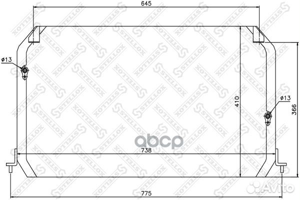 10-45287-SX радиатор кондиционера Toyota Camry