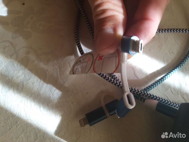 Кабель micro USB+aphone