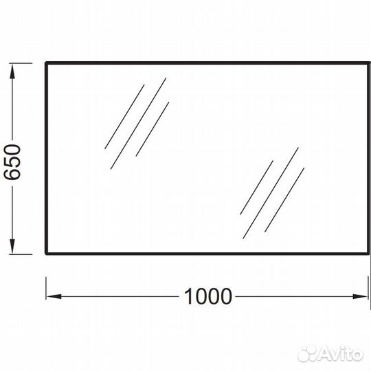 Зеркало Jacob Delafon eb1099-ru Хром