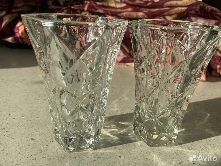 Вазы для цветов салфетницы хрусталь СССР