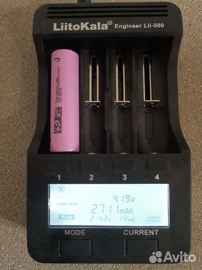 Аккумуляторы высокотоковые INR 18650 2600maH 5С