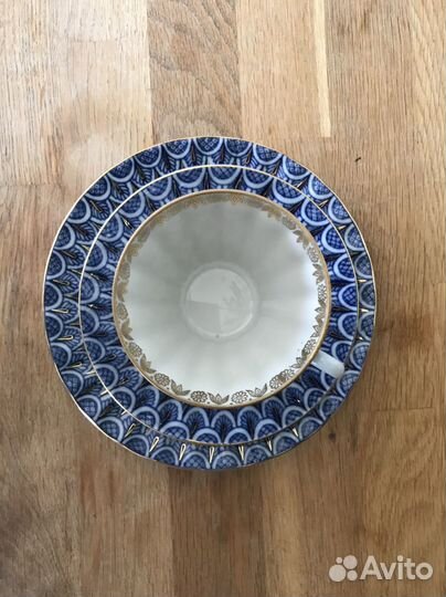 Чайное трио Незабудки лфз СССР