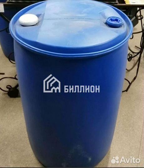 Бочка 227 л синяя под воду б/у