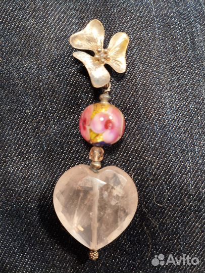 Серьги кулон лэмпворк