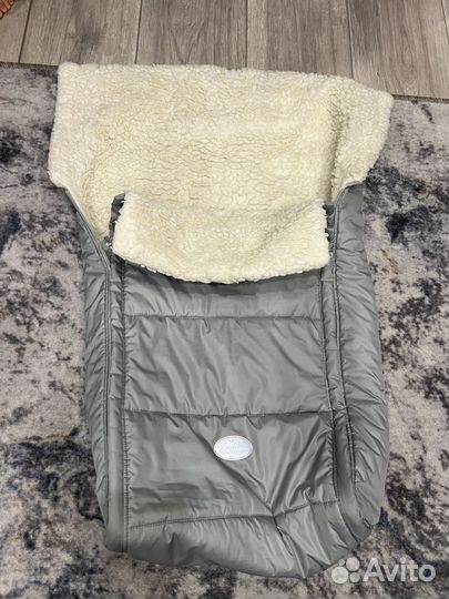 Зимний конверт в коляску на овчине