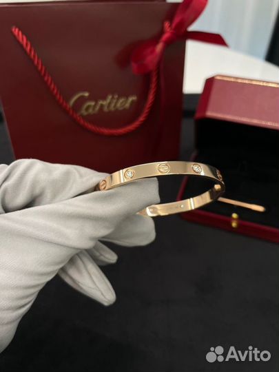 Браслет Cartier love широкий