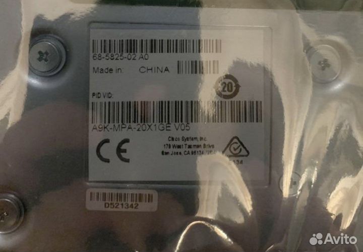 Модуль A9K-MPA-20X1GE