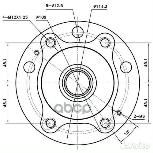 Ступица передняя Z89682R Zikmar