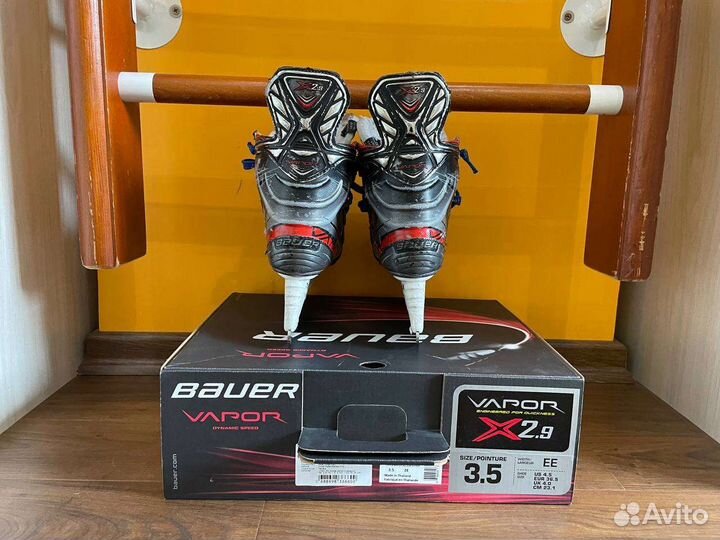 Коньки bauer vapor 2.9X. размер 3.5