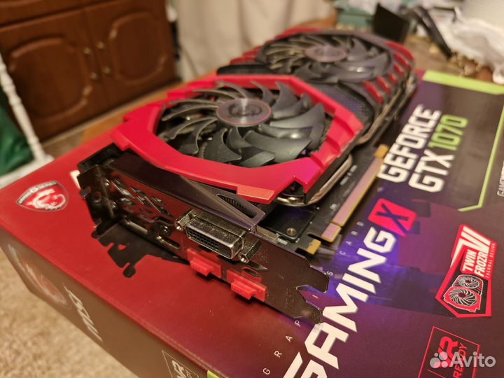 Видеокарта MSI GeForce GTX 1070 Gaming X