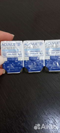 Линзы контактные однодневные acuvue oasys