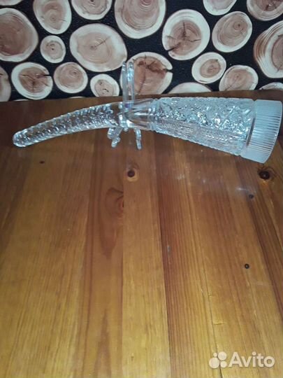 Хрустальный рог для вина