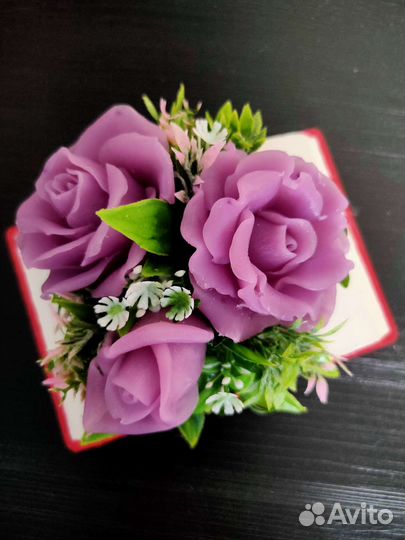 Букет из мыльных цветов