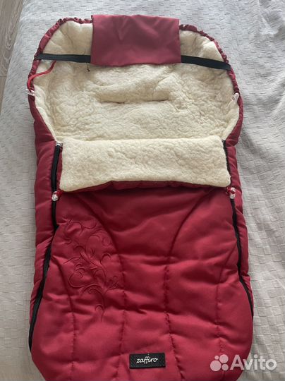 Конверт зимний на овчине для коляски