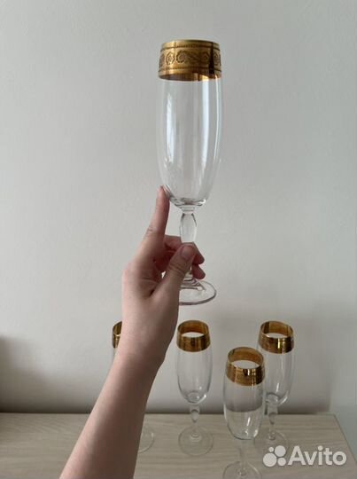 Набор бокалов для шампанского Чехия