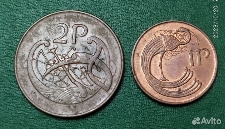 Монеты Кипра, Австрии, Ирландии и Болгарии