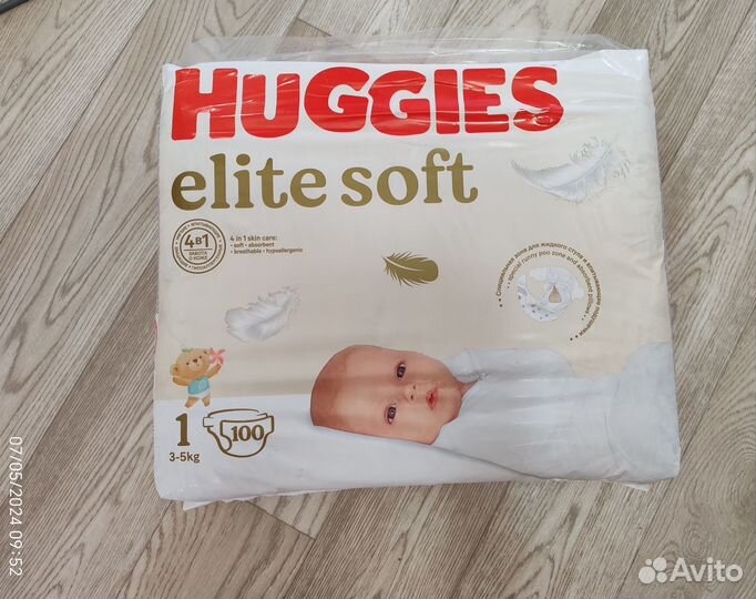 Подгузники Huggies Elite Soft 1