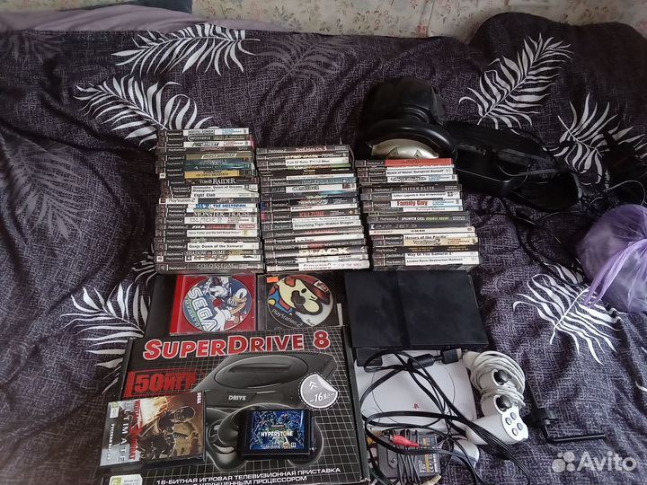 Диски для игровой приставки PlayStation 2. - 70шт