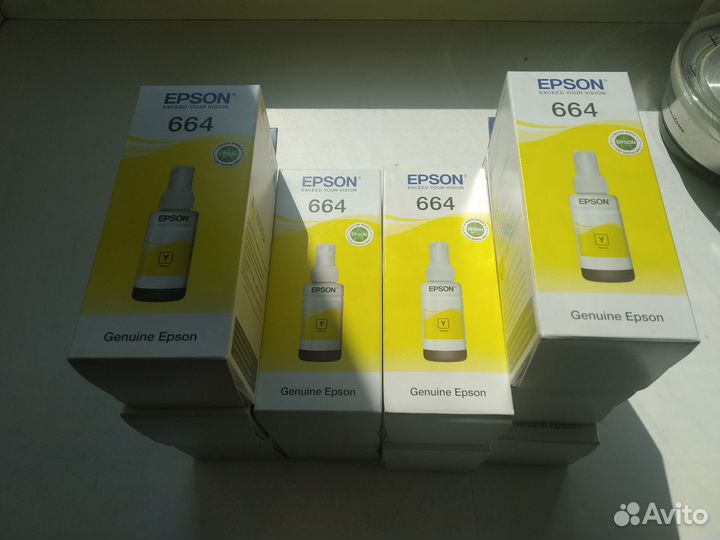 Оригинальные чернила Epson 664,103,110. HP gt52,53