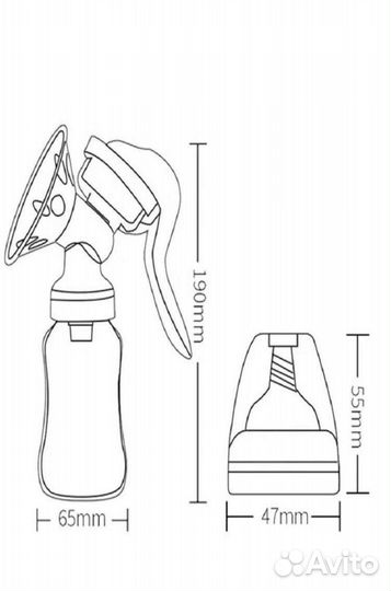 Молокоотсос ручной новый
