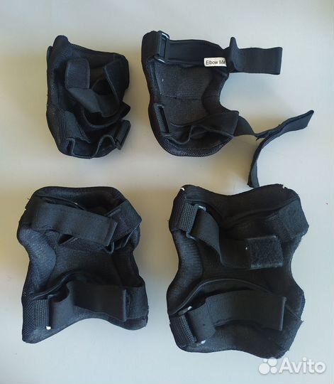 Щитки для роликов, пляжные шлепки р 32-33+Чешки