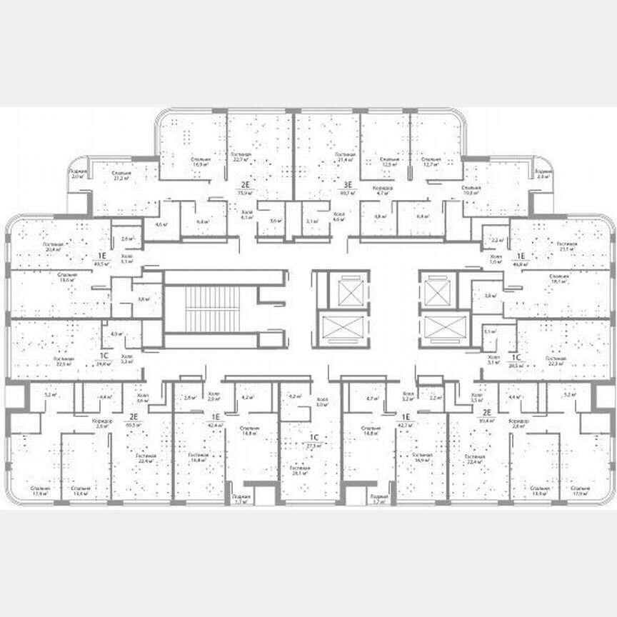 2-к. квартира, 69,5 м², 18/29 эт.