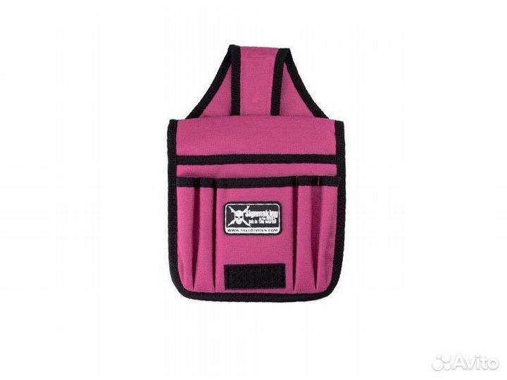 Сумка поясная YelloBelt для инструментов розовая