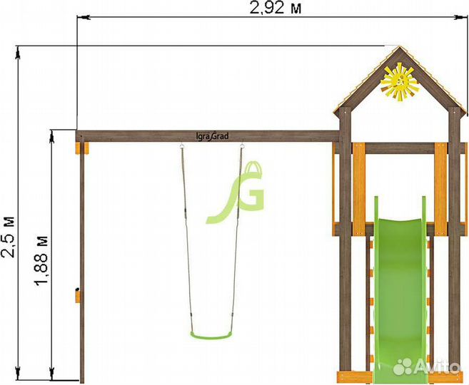 Детская площадка Игруня1 IgraGrad. Мы в Волгограде
