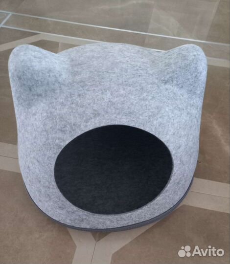 Домик лежанка для кошки шерсть новый