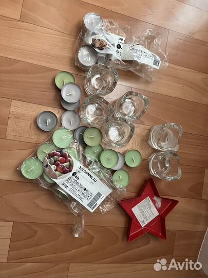 Свечи и подсвечники икеа