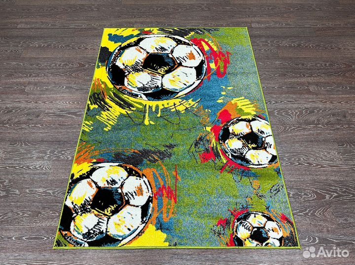 Ковер детский 1.2х1.7 футбольные мячи