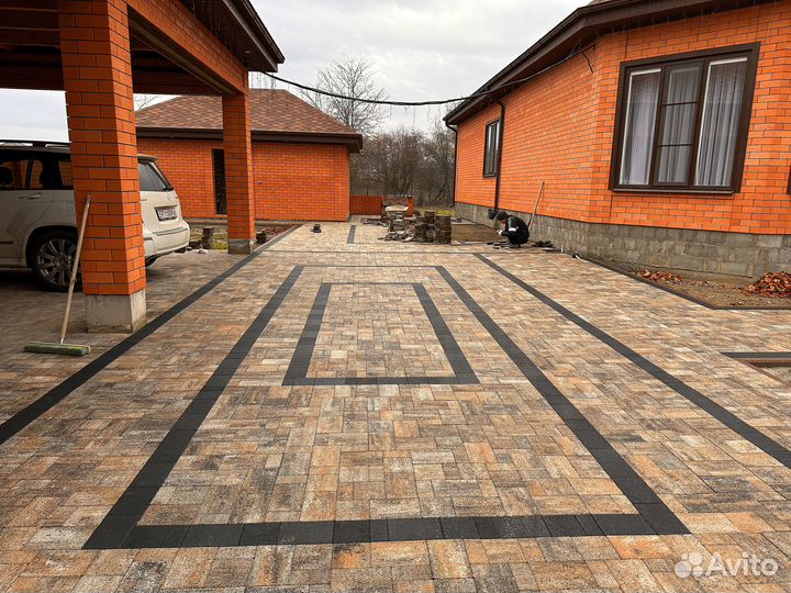 Тротуарная плитка Новый город 4 см mix