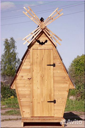 Уличный туалет деревянный хчп 141