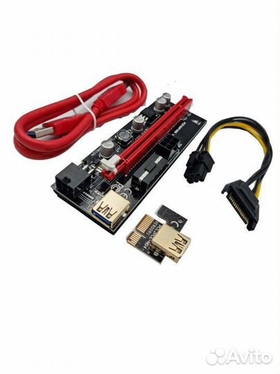 Райзер 009S molex PCI-E 1X - 16X PCI-E