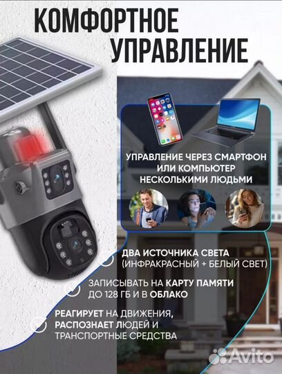 Видеокамера на солнечной панели