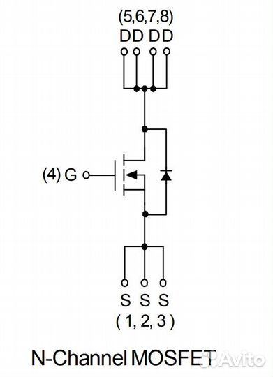 Микросхема SM4365nakp N-Channel MOSFET 30V 45A DF