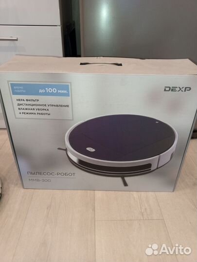 Робот пылесос моющий dexp