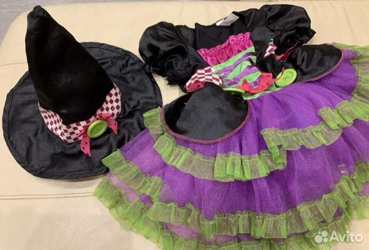 Костюм ведьмочки Бабы Яги 98-110