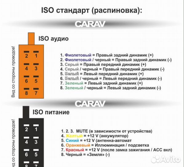 ISO переходник carav 12-001