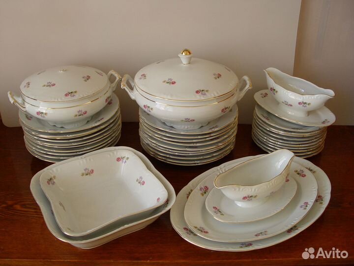 Столовый сервиз Triptis, Германия, винтаж