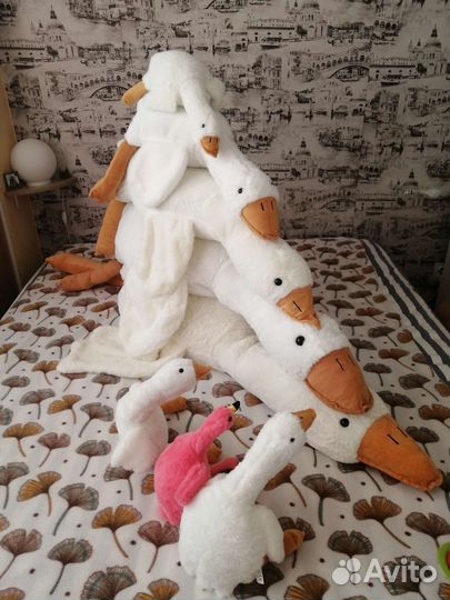 Мягкая игрушка гусь обнимусь