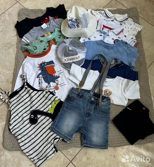 Летняя одежда для мальчика р.74-80