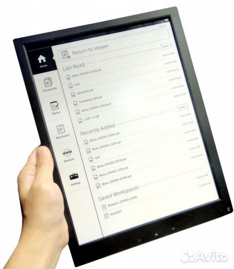 Уникальный ридер и записная книга А4 Sony DPT-S1