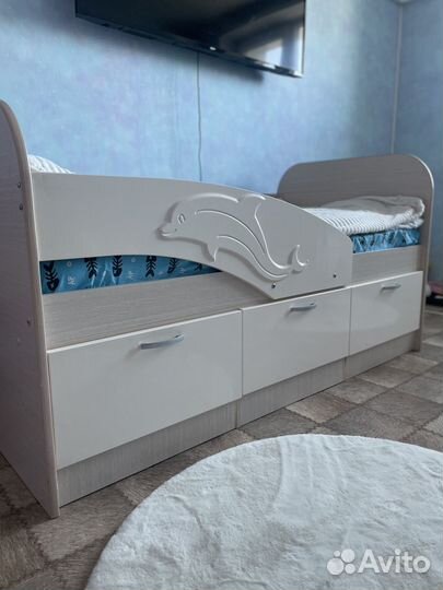 Детская кровать от 3 лет с матрасом 160