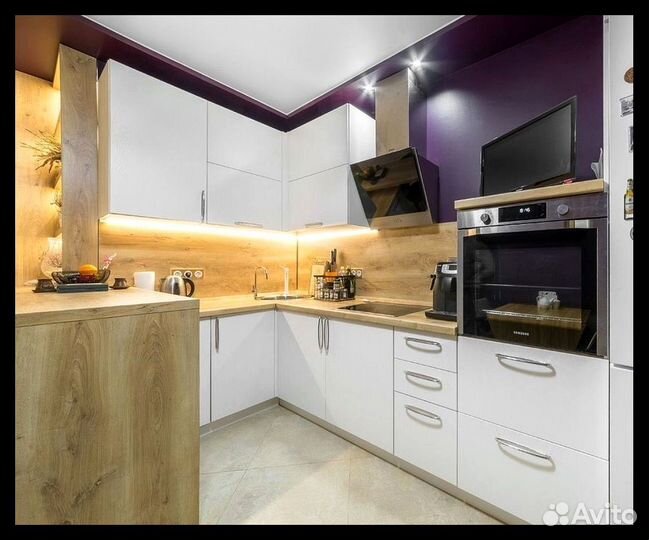 Кухня под потолок на дачу