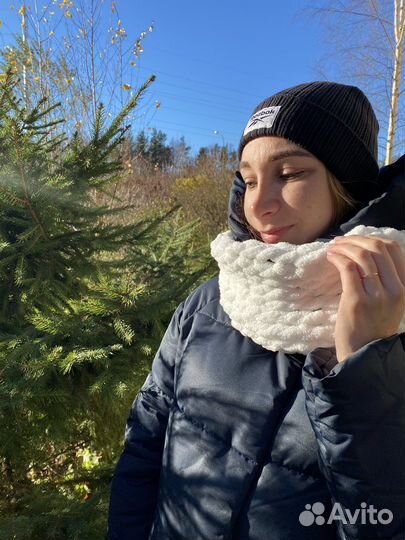 Шарф теплый ручной работы