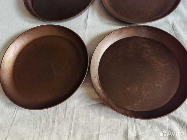 Чугунная сковорода СССР блинная большая